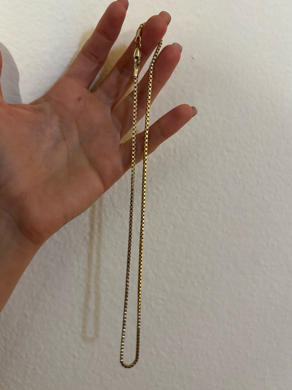 14K Gold Filled Box Chain Necklace